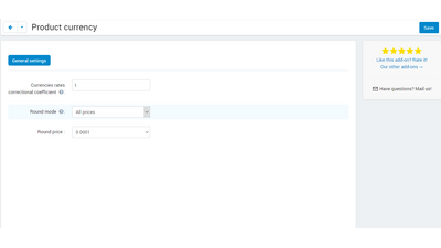 Product currency add-on 6 