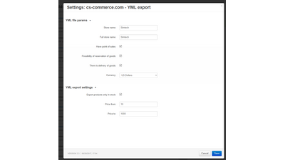 YML Export products 4 