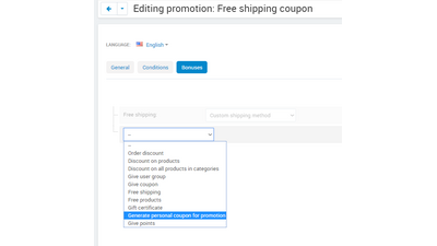 Personal coupon codes add-on 8 