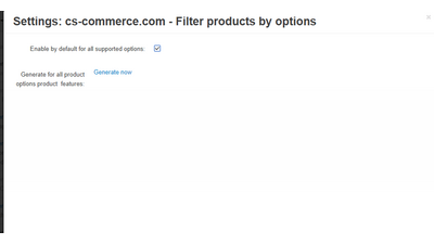Product filters by options (Options to features automatic converter) add-on...